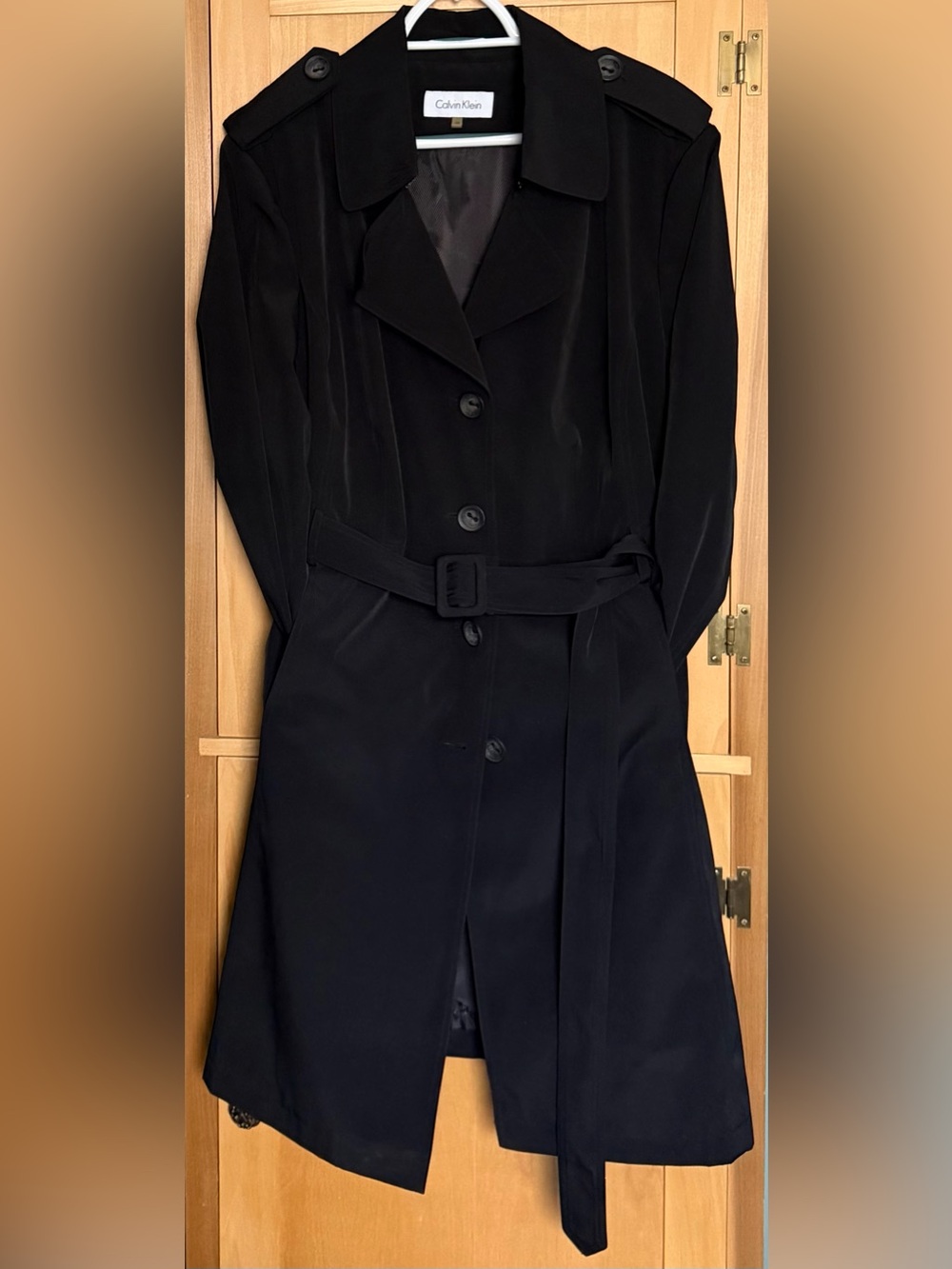 Calvin Klein Women’s Black Trench Coat